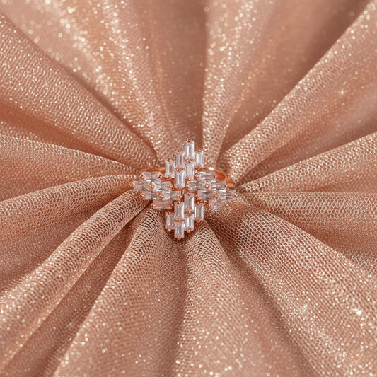Aura Baguette Cluster Ring