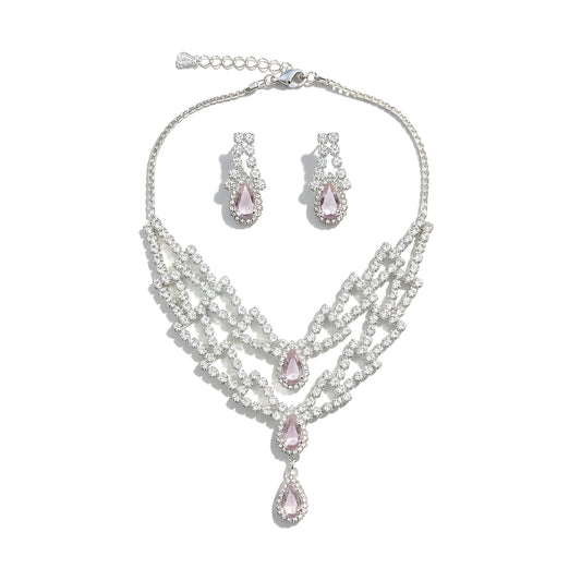 Blush Crystal Lattice Set