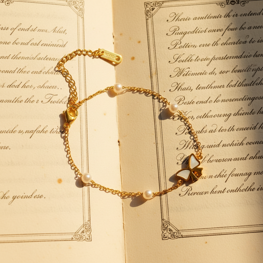 Pearly Bow Bracelet