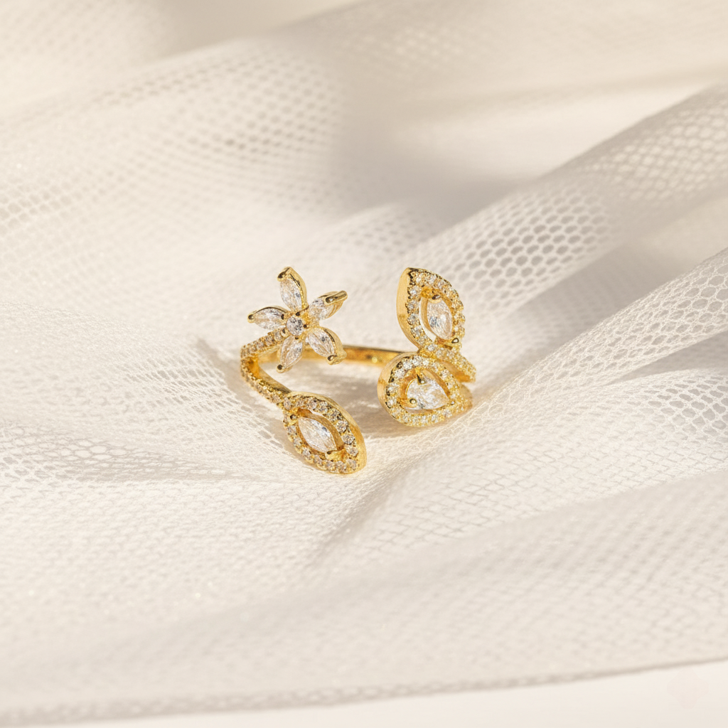 Whispering Petals Ring