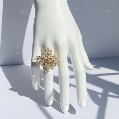 Aura Baguette Cluster Ring