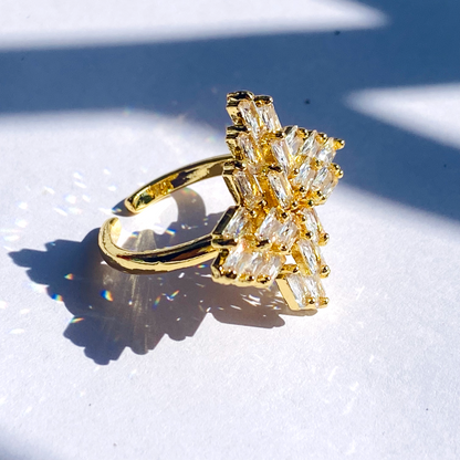 Aura Baguette Cluster Ring