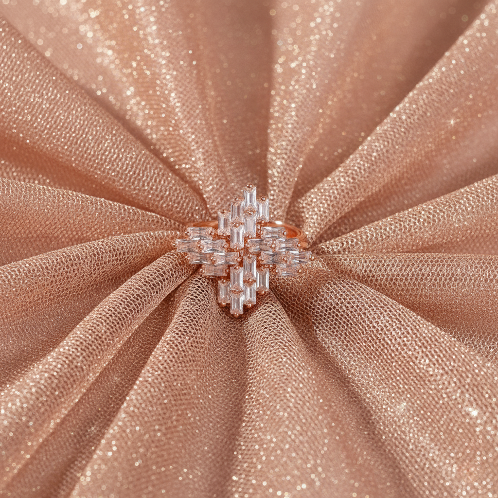 Aura Baguette Cluster Ring