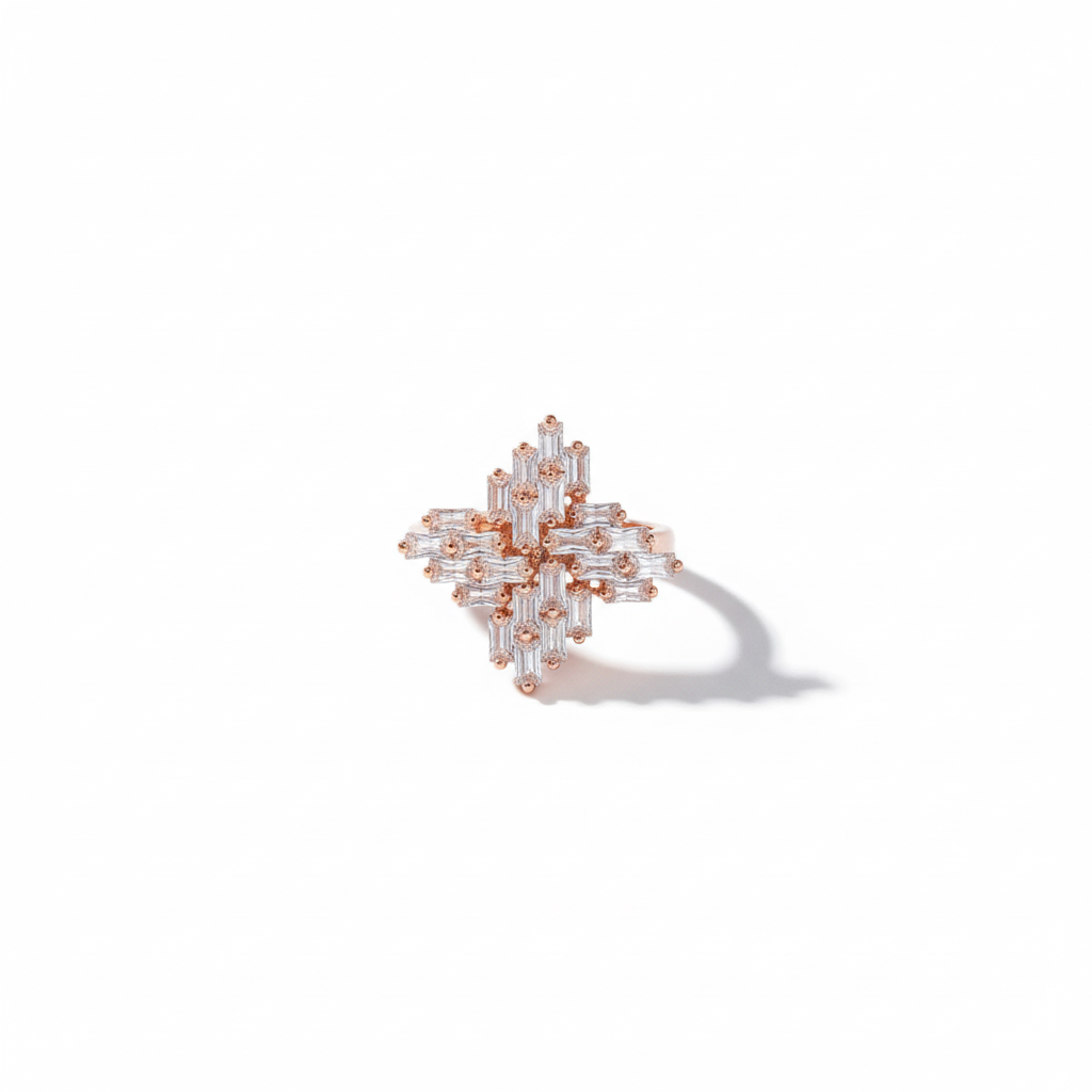 Aura Baguette Cluster Ring