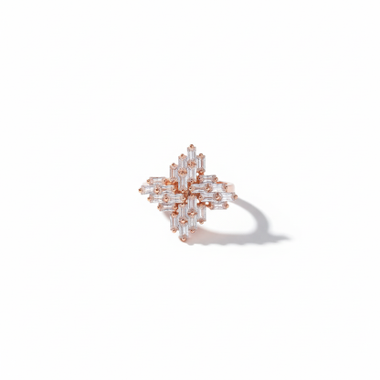 Aura Baguette Cluster Ring