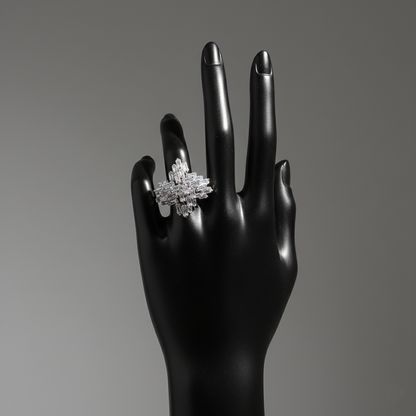 Aura Baguette Cluster Ring
