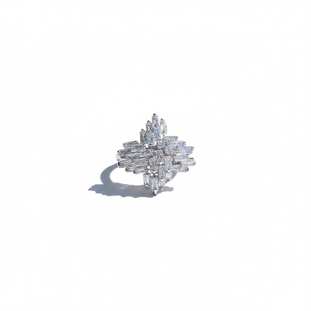 Aura Baguette Cluster Ring