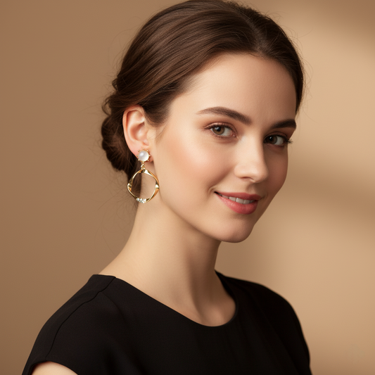 Twisted Aura Drop Earrings