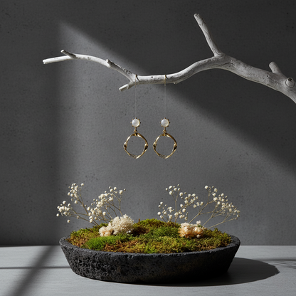 Twisted Aura Drop Earrings