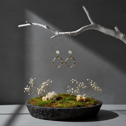 Twisted Aura Drop Earrings