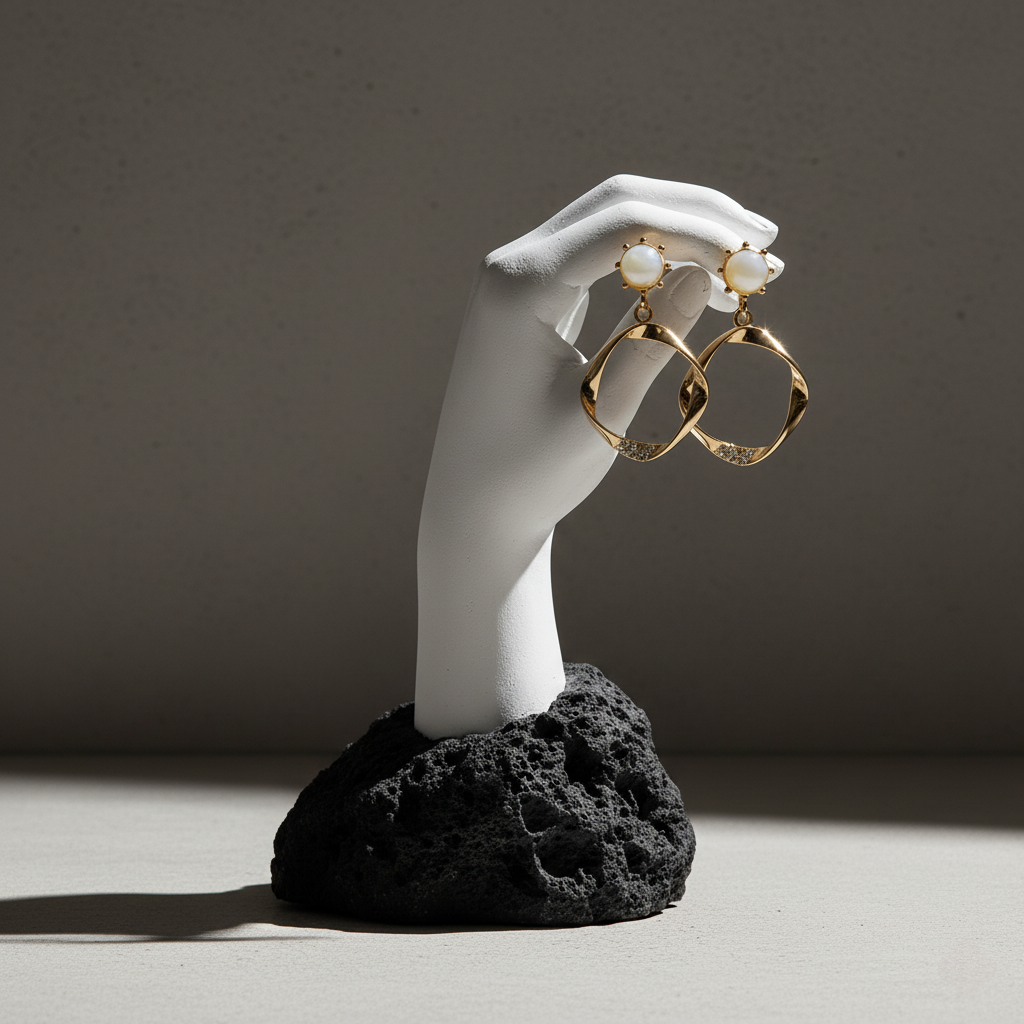 Twisted Aura Drop Earrings