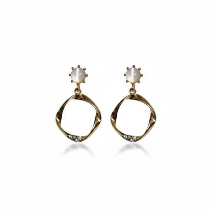 Twisted Aura Drop Earrings