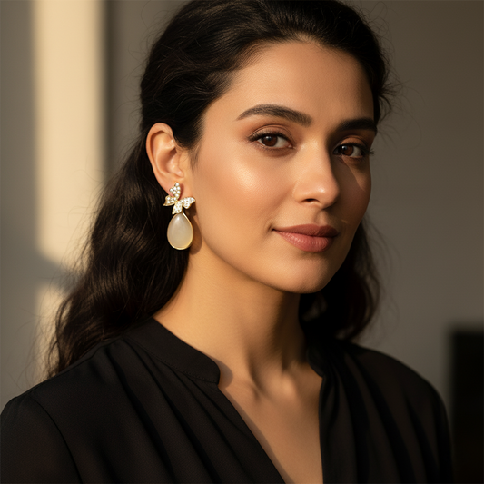 Glimmering Moth Dangles