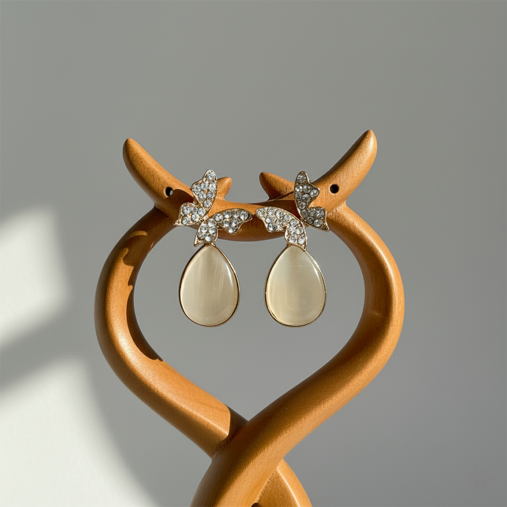 Glimmering Moth Dangles