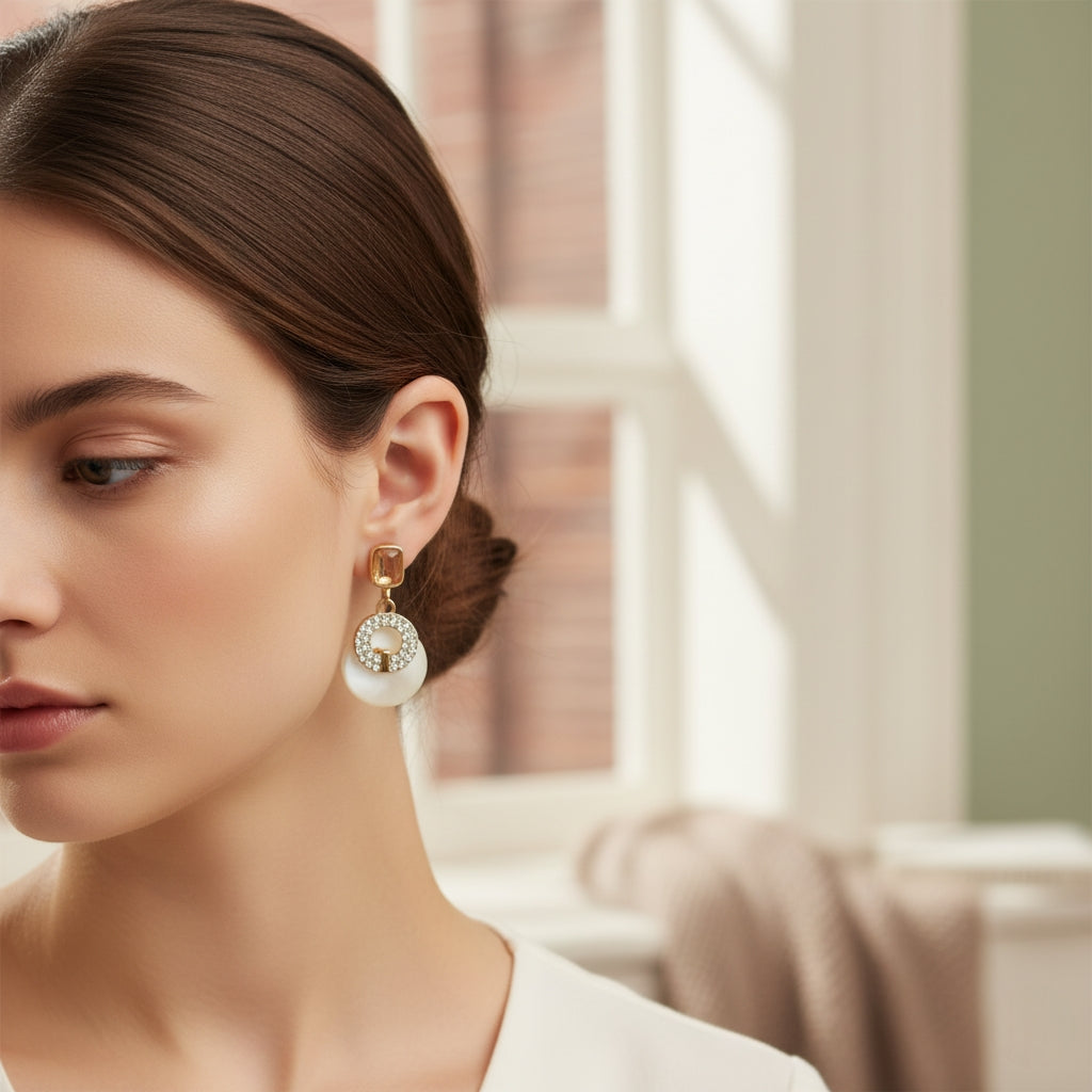 Champagne & Ivory Dangles