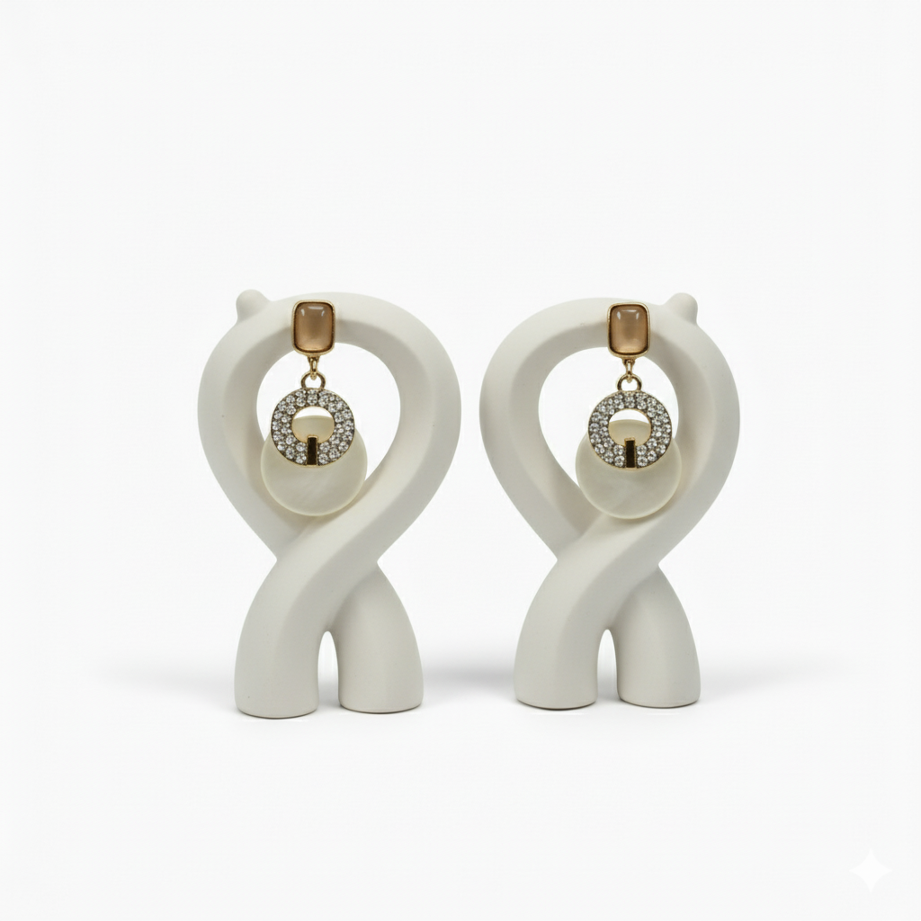 Champagne & Ivory Dangles