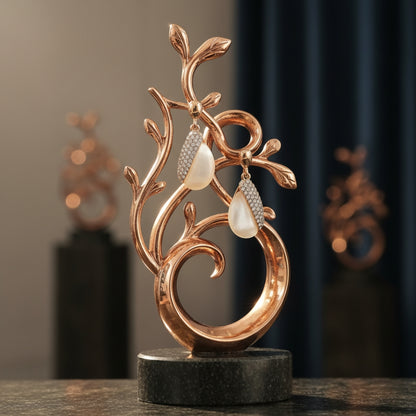 Half-Pavé Teardrop Earrings