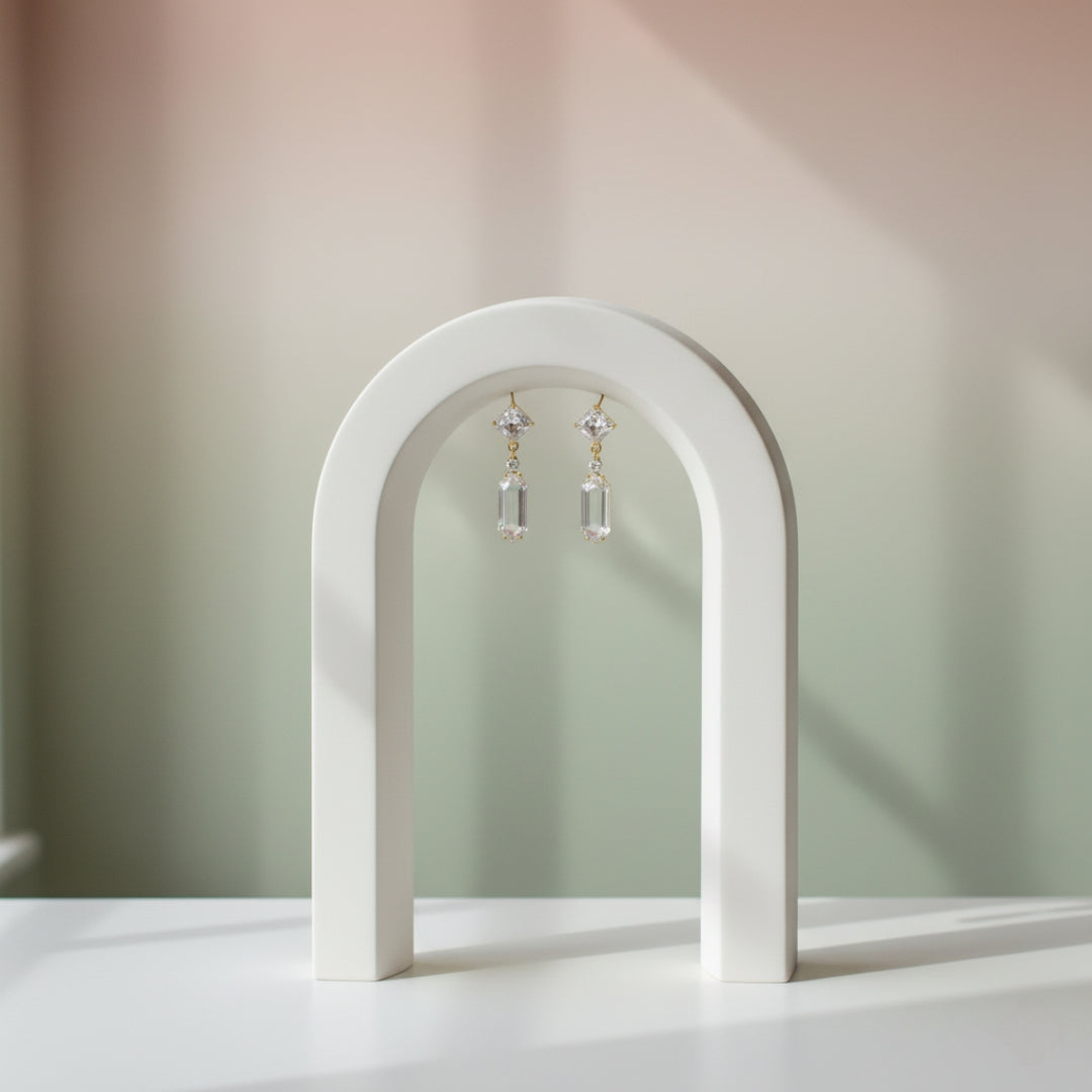 Geometric Brilliance Earrings