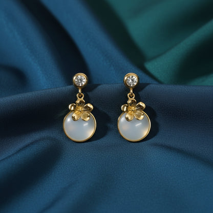 Dewdrop Flower Earrings