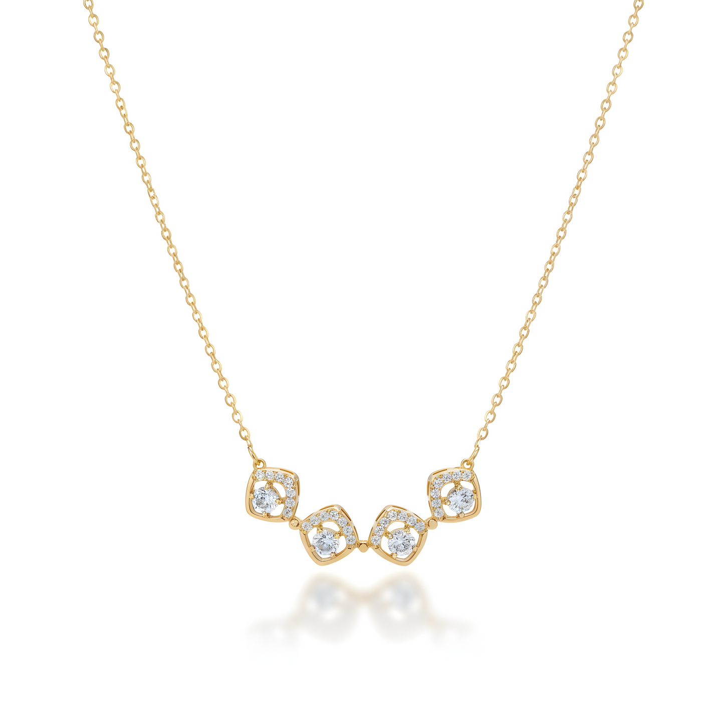 Magnetic Clover Sparkle Necklace