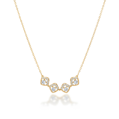 Magnetic Clover Sparkle Necklace