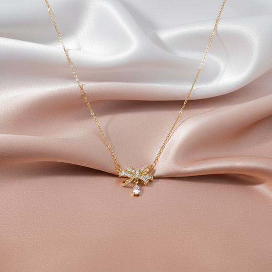 Baguette Bow Pendant