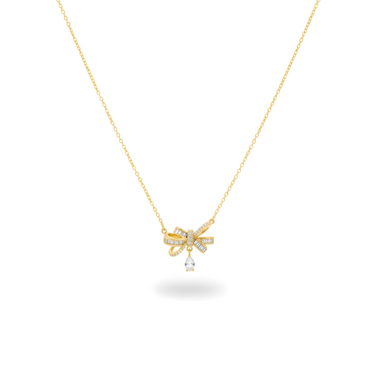 Baguette Bow Pendant