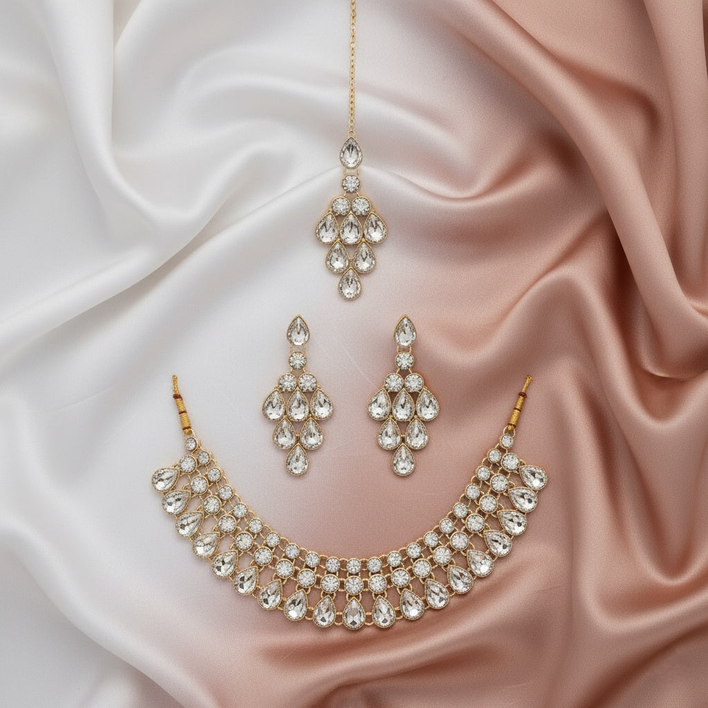 Cascading Teardrop Jewelry Set