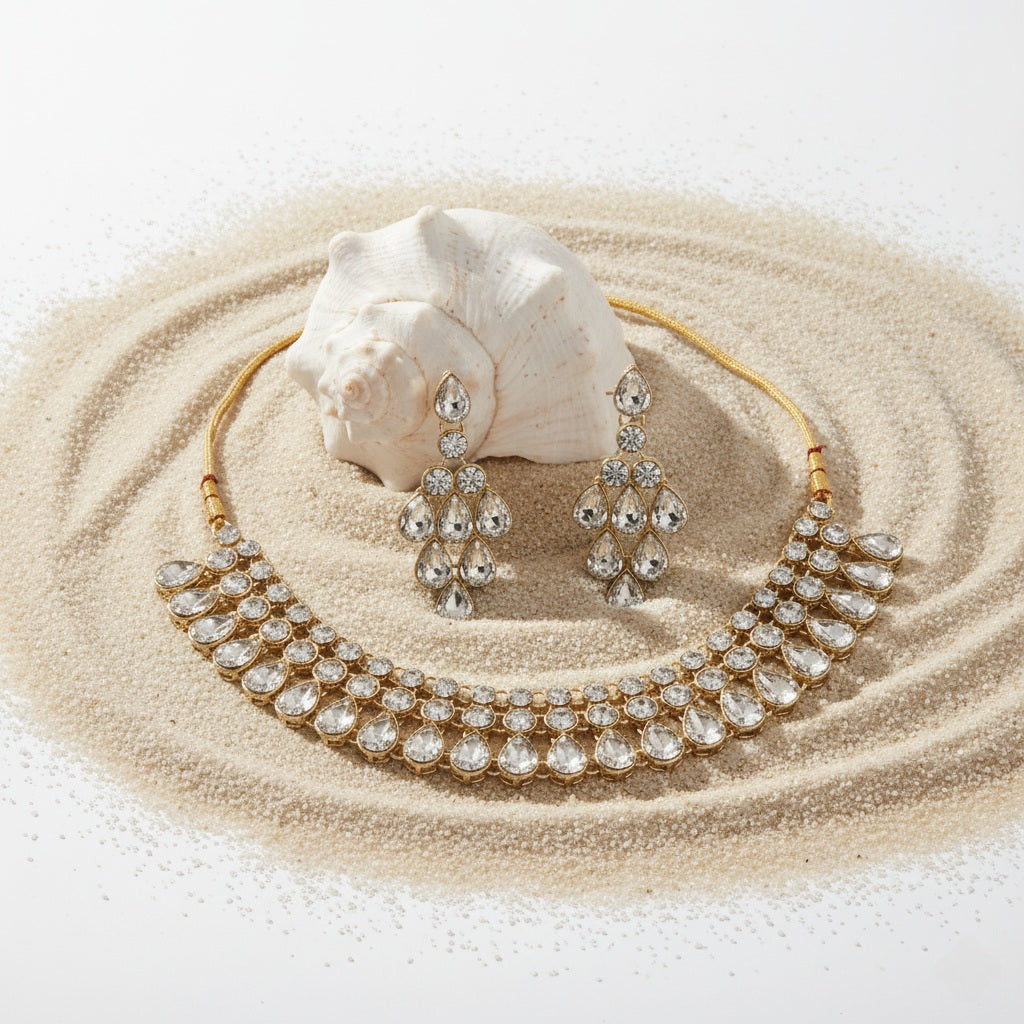 Cascading Teardrop Jewelry Set