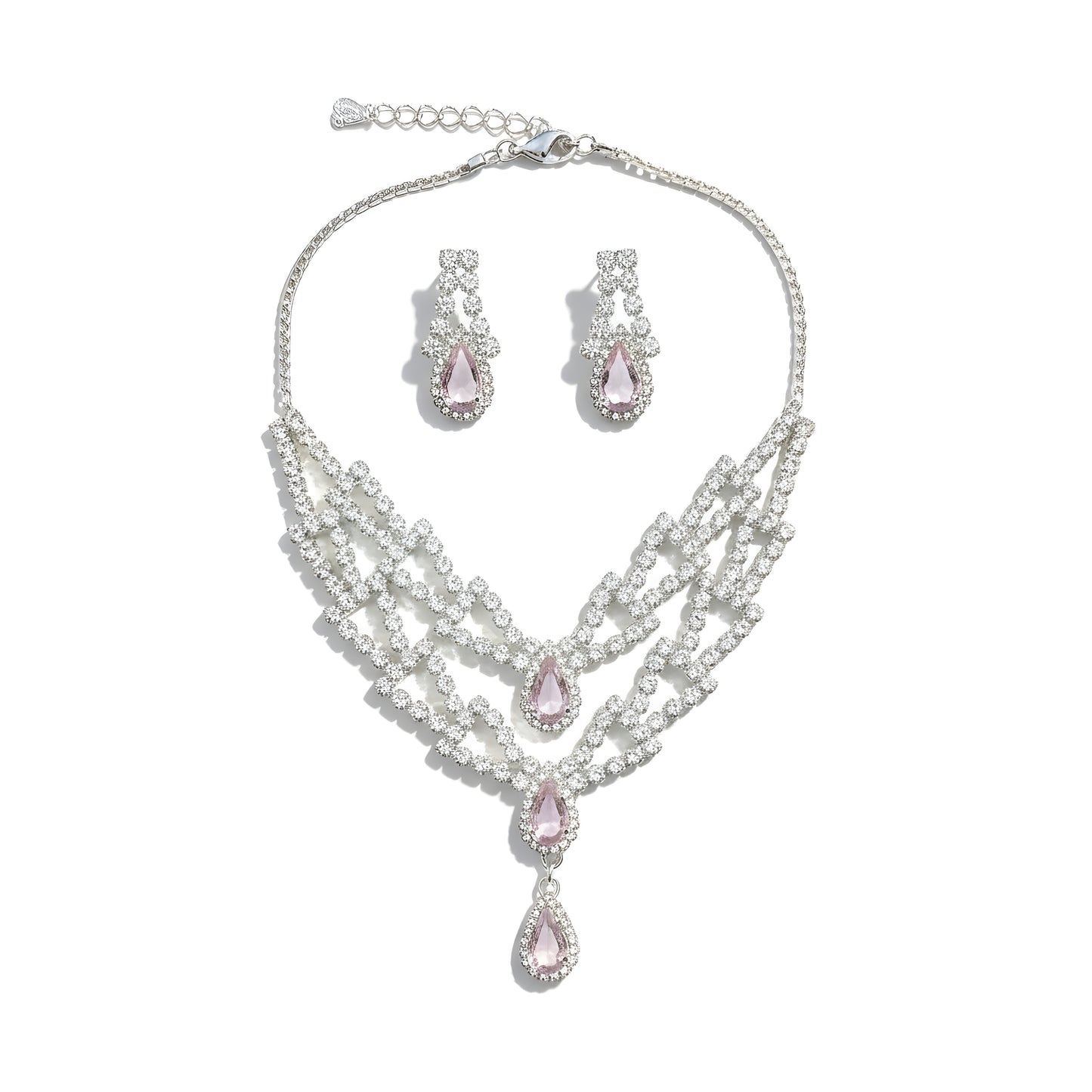 Blush Crystal Lattice Set