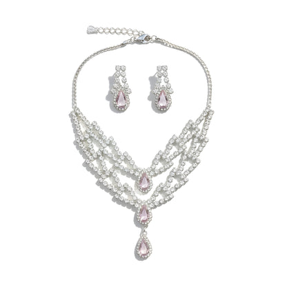 Blush Crystal Lattice Set